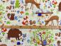 Preview: Tiere Bär, Maus, Hirsch Patchworkstoff mit Maß
